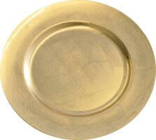 onderzetbord, pp, dia 33cm , goudkleurig - afbeelding 2