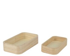 Opbergmand populier L 17 B 9 H 3cm naturel - afbeelding 2