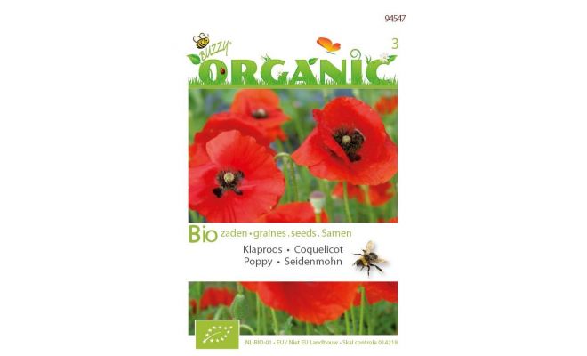 Organic papaver rhoeas red 0.25g