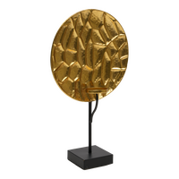 Ornament croco metaal goud l29b12.5h49cm - afbeelding 2