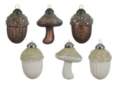 Ornament glas, D 6 cm, per stuk - afbeelding 4