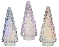 Ornament glas boom, H 23,5 cm, per stuk