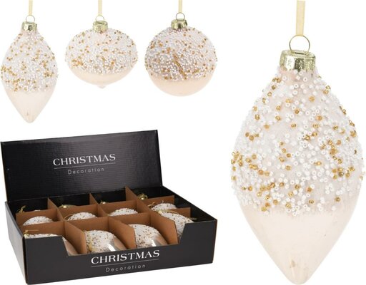 ornament glas, per stuk