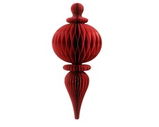 Ornament papier, D 80 cm, H 34 cm, rood