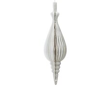 Ornament papier, H 80 cm, Wit