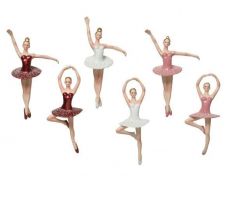 Ornament kunststof ballerina L 8 B 4 H 13cm