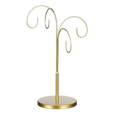 Ornament standaard goud - l30xb30xh46cm