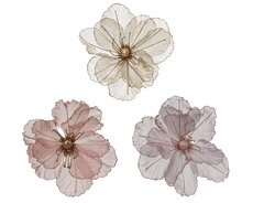 Papaver op clip polyester, assortie, Ø 27 cm x H 10 cm, keuze uit 1 stuks