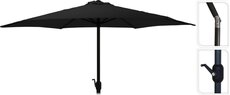 parasol dia 270cm, zwart - afbeelding 2
