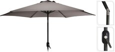 parasol dia 270cm, taupe - afbeelding 3