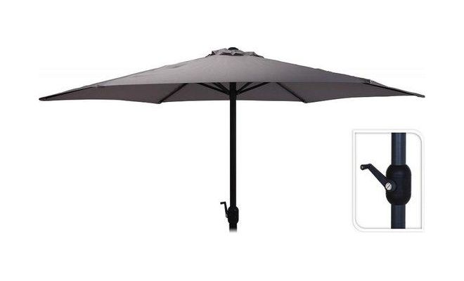 parasol dia 3m grijs - afbeelding 1