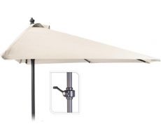 PARASOL HALF ROND DIA250CM creme