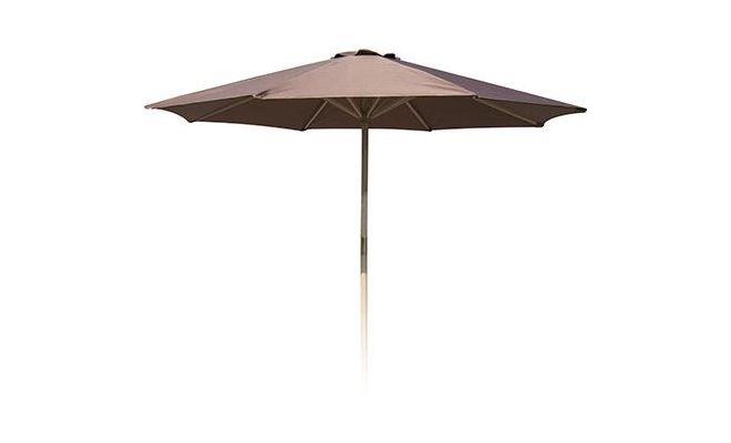 parasol houtstok 3meter taupe
