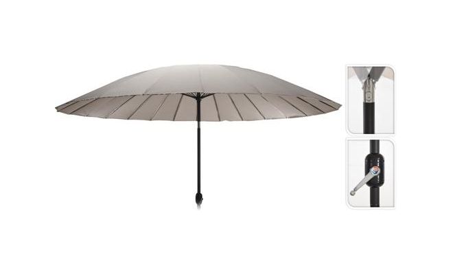 parasol shanghai 325cm taupe - afbeelding 1