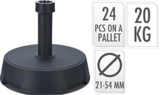 parasolvoet 20kg antraciet