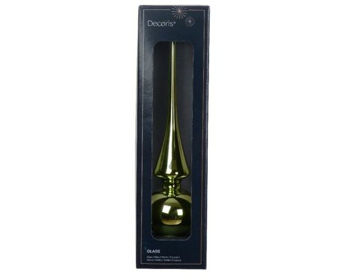 Piek glas D 6 H 26cm glans Groene thee