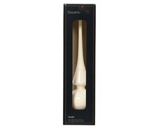 Piek glas D 6 H 26cm Wol wit