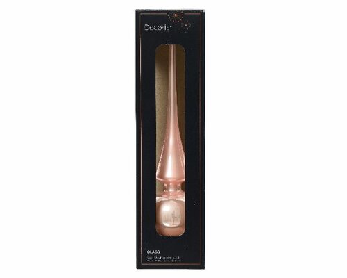 Piek glas D 6 H 26cm Poederroze - afbeelding 1