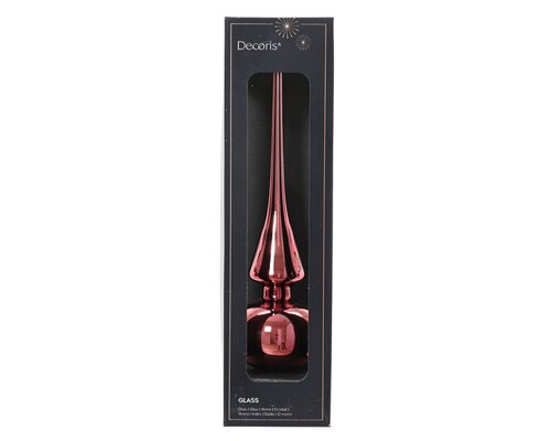Piek glas shiny, donker roze, Ø 6 cm x H 26 cm