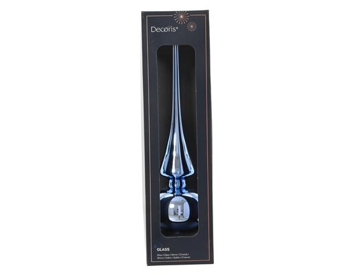 Piek glas shiny, ochtend blauw, Ø 6 cm x H 26 cm