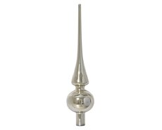 Piek glas shiny, zilver, Ø 6 cm x H 26 cm - afbeelding 2