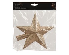 Piek polystyreen glitter, karamel bruin, L 4,2 cm x B 19 cm x H 19 cm