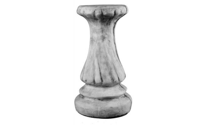 Pilaartje, rond, gedraaid, beton, l 15 cm, b 15 cm, h 34 cm - afbeelding 1