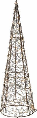 piramide 40 cm 200 led taupe - afbeelding 1