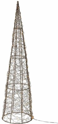 piramide 60 cm 300 led goud kl - afbeelding 1