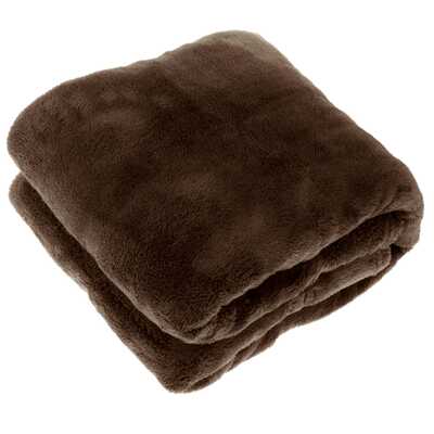 Plaid justin l200b150cm rocky brwn