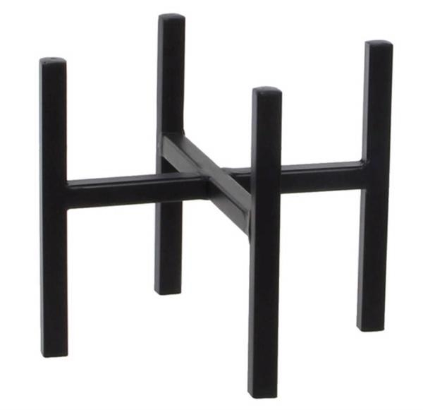 Plantenstandaard, ascot, zwart, b 16.5 cm, h 16 cm, Mica Decorations