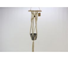 Planter 1 hang macrame l20h85cm grs