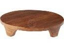 plateau 37 cm donkere naturel finish