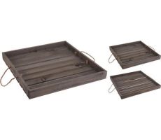 Plateau, hout, l 50 cm, b 50 cm - afbeelding 2