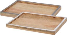 plateau mango hout 30cm, per stuk