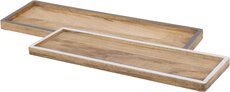 plateau mango hout 45cm, per stuk