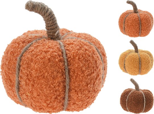 pompoen deco 13cm, per stuk