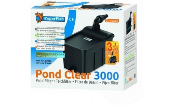 Pondcl.kit 3000 -uvc 5w- pomp 1000l