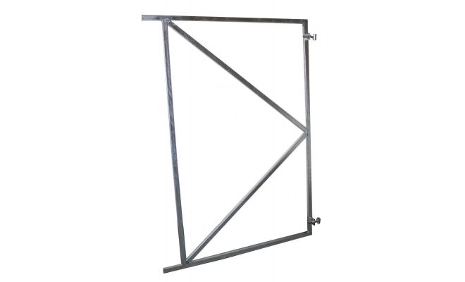 Poortframe verstelbaar h 155 b 130cm, tbv 180 cm planken - afbeelding 1