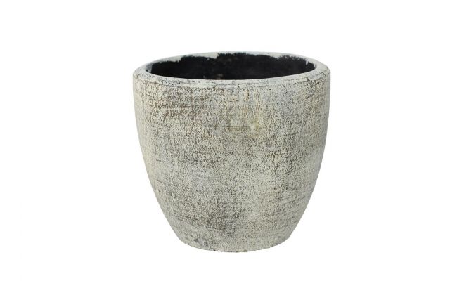 Pot anne d16 h15cm white earth - afbeelding 1
