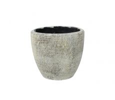 Pot anne d16 h15cm white earth