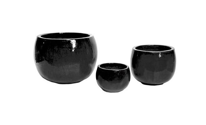 pot bowl zwart d53h38 - afbeelding 1