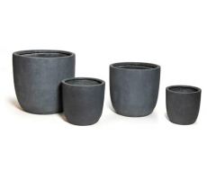 Pot, clayfibre, egg, lead, b 51 cm, h 49 cm, Mega Ceramics - afbeelding 2