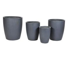 Pot, egg, lead, b 50 cm, h 56 cm, Mega Ceramics - afbeelding 2