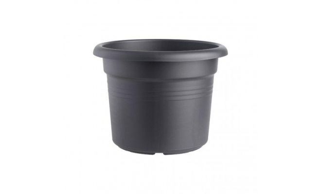 Pot, green basic, cilinder, zwart, 40 cm, Elho