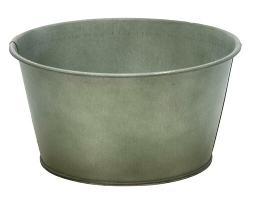 MEGA COLLECTIONS Pot laag zink d20h9 vintage groen