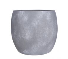 Pot, lester, lichtgrijs, b 38 cm, h 35 cm - afbeelding 1