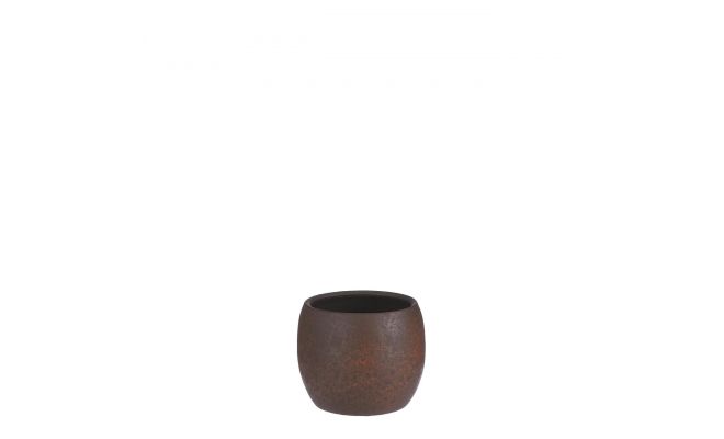 Pot, lester, roest, b 14 cm, h 12 cm - afbeelding 1