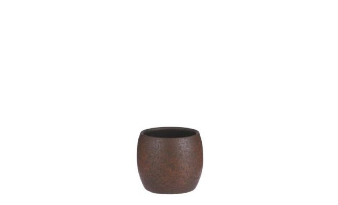 Pot, lester, roest, b 16 cm, h 14 cm - afbeelding 1