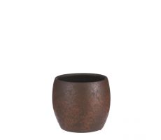 Pot, lester, roest, b 20 cm, h 18 cm - afbeelding 1